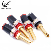 YIVO XSSH Audio Bornier de haut-parleur à vis longue, boîtier de terminaison d'amplificateur sans soudure, connecteur banane femelle
