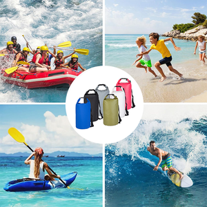 Sac à dos de sport en PVC écologique pour séparation sèche et humide résistant à l'usure étanche grande capacité pour <span class=keywords><strong>camping</strong></span> randonnée rivière - Product Image 6