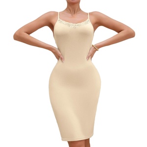 2025 हॉट-सेलिंग त्वचा बेज रंग के सस्पेंसर्स तंग-फिटिंग s xl सेक्सी फीता पेट-स्लिमिंग लंबे टखने की पोशाक - Product Image 1