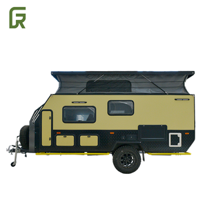 Lujo 4x4 híbrido RV caravana doble eje eléctrico techo todoterreno remolque de viaje con Panel Solar para Mini Camping al aire libre - Product Image 6