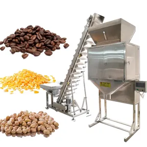 Kaiyu 15kg 20kg 25kg 50kg peanuts melon seeds soybean mung coffee bean feeds rice pellets bulk bag packing machine for sell