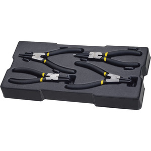 Jeu de pinces à circlips 4 pièces, kit d'outils pour anneaux de retenue internes et externes - Product Image 1