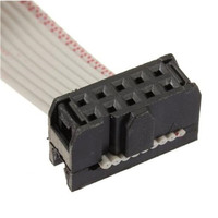 Cable plano de cinta RS232 serial D-Sub DB9 de 9 pines IDC con revestimiento de PVC, resolución 1080p, 0.28m, macho-hembra, para computadora
