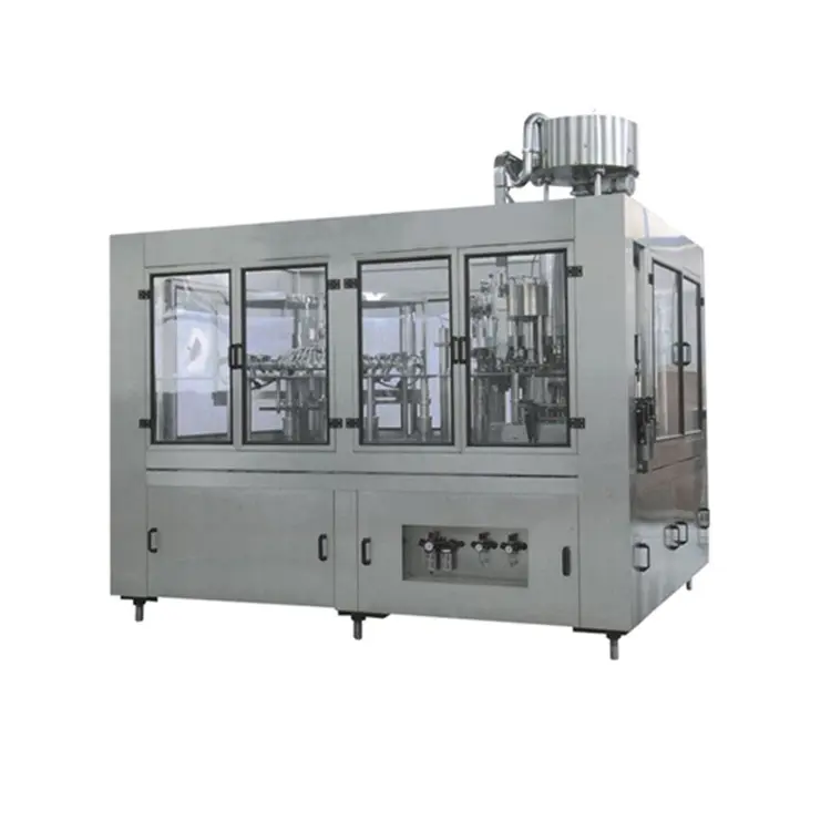 2000bph 300ml-2500ml Automatic PLC Control 3 in 1 Bottle Liquid Beverage Beer Washing Filling und Capping Production Machine