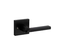 Serrure cylindrique Andex noire mate à levier de confidentialité, sans clé, en alliage de zinc, poignées carrées, multifonction, sécurité de porte facile