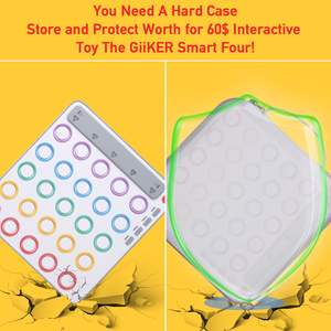 เคสเก็บเกมกระดานกลยุทธ์พร้อม <span class=keywords><strong>giiker</strong></span> Smart สี่3D Ai-powered 4 in a ROW Game EVA - Product Image 4