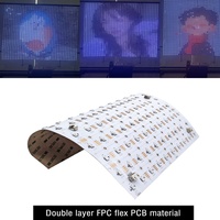 Lámina de Matriz de Puntos LED RGB Direccionables, DC12V, 100 LED, 250*250mm, Pantalla de Píxeles Flexible a Todo Color, Panel LED Digital