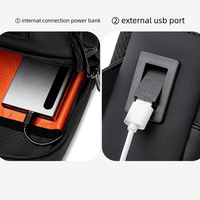 Nouveau sac bandoulière multifonctionnel pour homme avec port USB, spacieux, portable et élégant