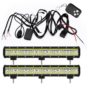Faisceau de câblage automobile pour barre lumineuse LED 60W-1000W, faisceau de câblage pour télécommande, 1 ligne, 2 interrupteurs marche/arrêt avec fonction clignotante pour Jeep et camion - Product Image 2