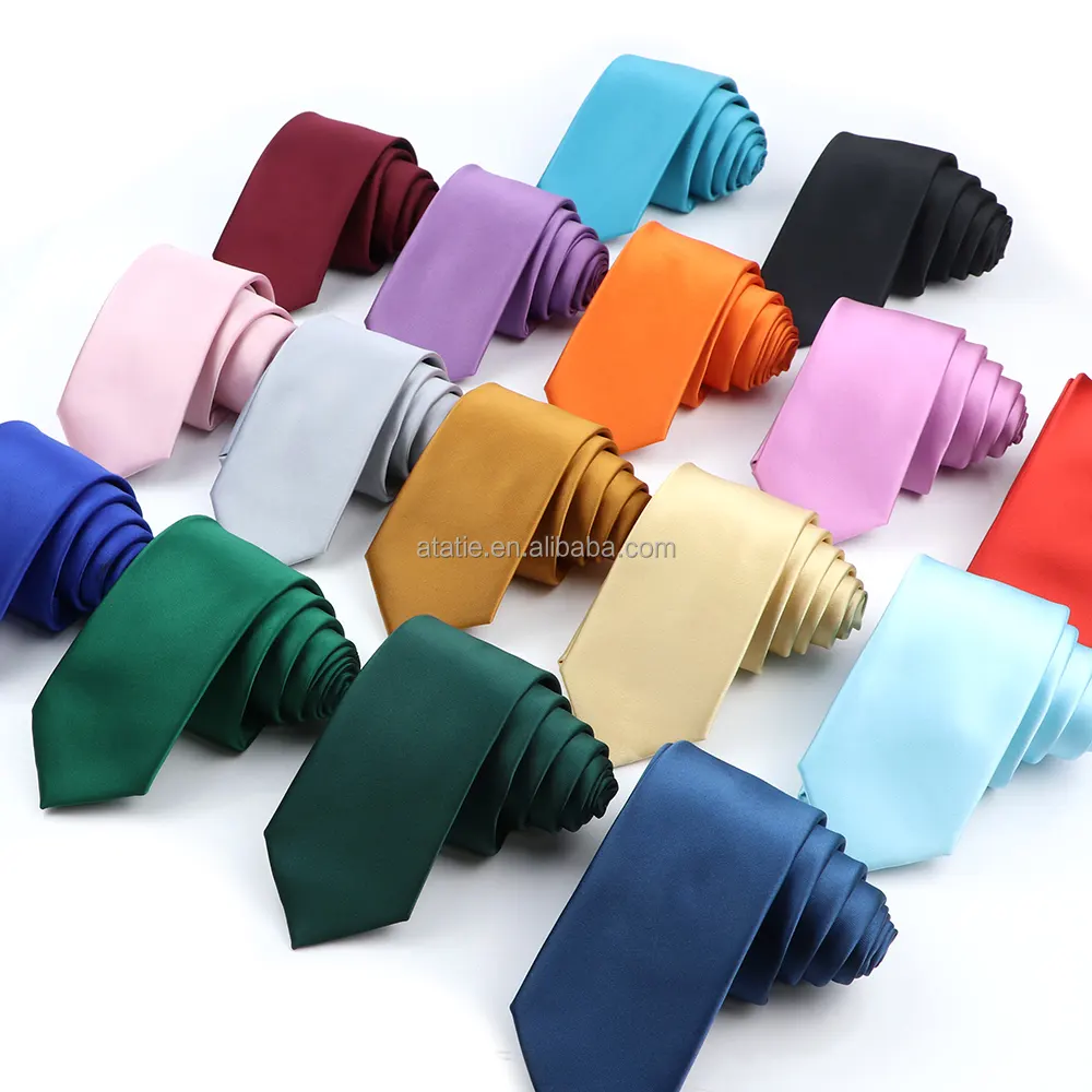 Herren Casual 6CM Neck Tie Herren Skinny Ties Rot Schwarz Farbe Schlank Schmal Bräutigam Party Kleid Krawatte Geschenk