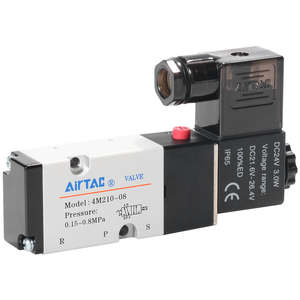 4Mシリーズ4M310-084M110 4M120 4M220 4M320エアタックプレートタイプAC220V DC 24V 5/<span class=keywords><strong>2</strong></span> 5/3ウェイ空気圧ソレノイドバルブ - Product Image 4