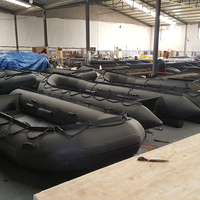 4.7m hypalon bateau de pêche bateau gonflable kayak bateau d'assaut avec moteur