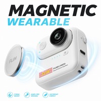 Mini caméra Vlog Y Thumb 4K30fps 20MP Double caméra Grand angle 170° Enregistreur vidéo sportif Contrôle via application WiFi Gyroscope 6 axes EIS 256 Go