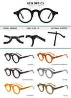 2024 vente en gros de haute qualité mode unisexe classique rond acétate lunettes acétate lunettes cadres acétate optique cadres