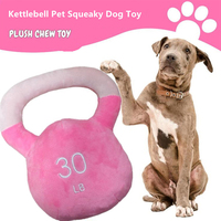 2025 Logo personnalisé Kettlebell chien jouets de luxe en peluche jouets pour animaux de compagnie avec divertissement durable jouet sonore pour animaux de compagnie