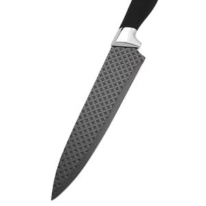 2025 High Quality Stainless Steel Chef Bread Carving Utility Paring <strong>Kitchen</strong> Knives Handmade 8-Piece ABS Handle Block Set - Product Image 5