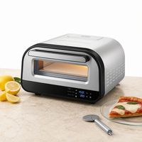 Four à pizza et friteuse à air 2-en-1 programmable électrique Turbo-Bake 12 pouces pour usage domestique