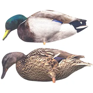 UV Printing PP Save Space Anti-reflective Simulation Hunting Flocked Duck Silhouette Decoy