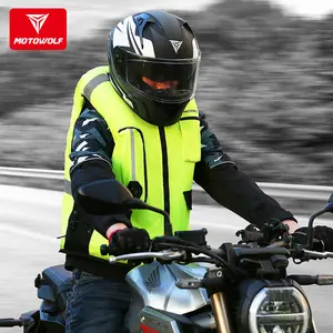 Colete reflexivo para motocicleta, profissional, jaqueta, moto, bolsa de ar, colete, motocross, corrida, airbag, sistema