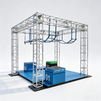 Équipement d'entraînement portable en fer pour parc d'aventure, capacité de charge 1000 kg, utilisation sur scène, obstacle American Ninja Warrior