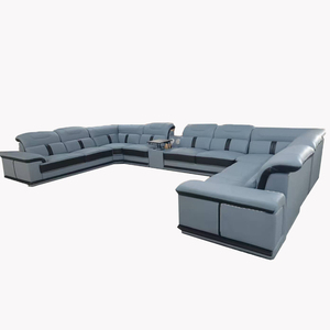 Divano Modulare a Tre Posti Ultra Confortevole a Forma di U con Rivestimento Morbido e Imbottitura in Spugna per Soggiorno - Product Image 3