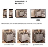 Table de chevet intelligente, simple et luxueuse à trois niveaux, lumières multifonctionnelles illimitées pour la maison, la chambre à coucher, tables consoles