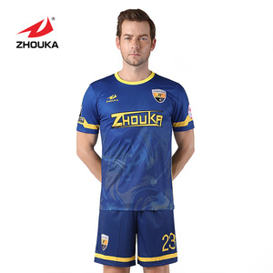 Custom sublimation Best Team White blue china imported soccer jersey - Product Image 1