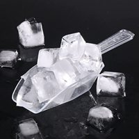 Lot de 3 mini-cuillères de cuisine en plastique transparent de 1 oz, 2 oz, 3 oz – Petites cuillères multi-usages pour glace, mariage, crème glacée, bonbons, desserts, buffet