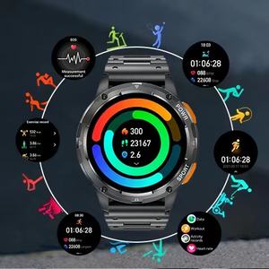 IP67แสดงผล AMOLED ขนาด1.43นิ้วนาฬิกาอัจฉริยะสำหรับผู้ชายและผู้หญิงฟังก์ชั่นตรวจสอบสุขภาพปฏิทินดิจิทัลนาฬิกาสุขภาพ - Product Image 5