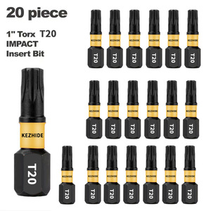 Kezhide <b>Torx</b> Impact Insert <b>Bit</b> T20 1 In 20 Piece S2 Steel Auto Repair Tool - Product Image 1