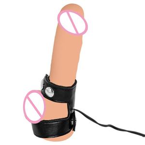 Cage à bite pour jeu électrique, extenseur de pénis, électrostimulateur BDSM, jouet sexuel <span class=keywords><strong>masculin</strong></span>, thérapie par choc électrique, <span class=keywords><strong>anneau</strong></span> élastique conducteur pour pénis - Product Image 5