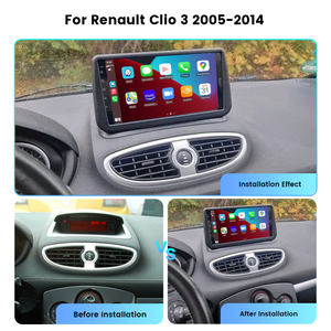Autoradio pour Renault Clio 3 2005 2006 2007-2014 Lecteur multimédia sans fil CarPlay Android Auto Stéréo GPS - Product Image 3