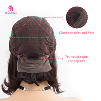 Perruques Bob Courtes Droites en Cheveux Humains 100% Naturels avec Dentelle Frontale – Vente en Gros