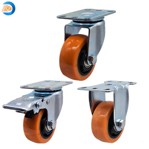 Hochleistungs-Lenk rollen mittlerer Größe Sicherheit Dual <span class=keywords><strong>Lock</strong></span> PP-Material 80kg Tragfähigkeit für Werk bänke Wagen Dollies-Schränke - Product Image 1