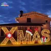 Neue Outdoor LED-Motivbeleuchtung Weihnachtsbuchstaben-Dekoration Acryl-Display-Licht Weihnachtsdesign Schöne Feiertags- und Hochzeitsbeleuchtung