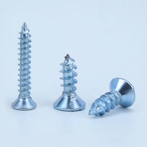 100pcs/bag Carbon Steel Blue-white Zinc Plated Cross Flat Head Self-tapping <b>Screw</b> M3 M4 <b>M5</b> M6 Wood <b>Screw</b> - Product Image 3