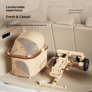 รถ<span class=keywords><strong>เข็น</strong></span>สำหรับสุนัขและแมวรถเข็นแบบพับได้ทำจากอลูมิเนียมน้ำหนักเบาใช้ปีนบันไดสองชั้นรถเข็นสำหรับสัตว์เลี้ยง - Product Image 3