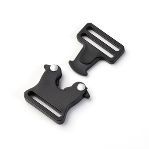 Boucle à dégagement latéral 25 mm en plastique noir durable pour sacs, bagages, sacs à dos - Product Image 3