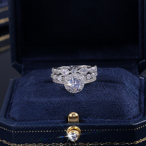 Three Piece Ring Set for Women Silver Tone Elegant Fashion Party Finger Accessory Gift - Product Image 4