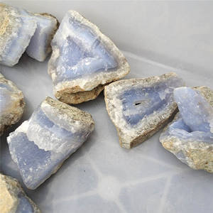 Pietra <span class=keywords><strong>Minerale</strong></span> Naturale Grezza all'Ingrosso, Onice <span class=keywords><strong>Agata</strong></span> Blu, Pietra Grezza Levigata per la Guarigione - Product Image 3
