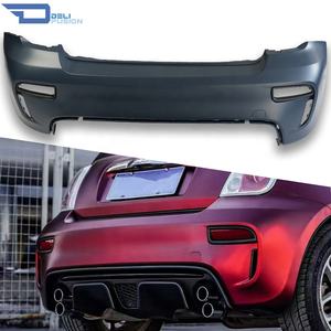 Pour Fiat 500 S3 S4 2007-2024 Modification Abarth 695 Kits de carrosserie de pare-chocs arrière avec diffuseur (pas d'échappement) - Product Image 1