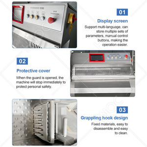 HNOC Machine automatique industrielle de découpe de fromage en tranches Trancheuse commerciale de viande congelée de poulet <span class=keywords><strong>cru</strong></span> Vente de machine - Product Image 4