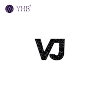 Patchs de lettres en vrac à motifs thermocollants pour la décoration de vêtements et l'artisanat DIY, motifs thermocollants en strass de verre