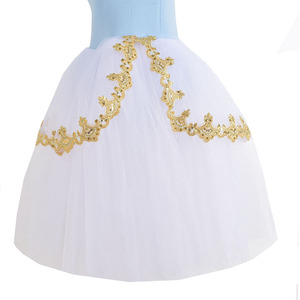 Tutu di balletto classico professionale per adulti rosa fiore spettacolo di scena di usura per ballerino per donne e bambini - Product Image 6