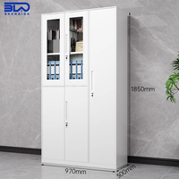 Armoire à dossiers en métal avec un design vertical mince pour les petits bureaux, les coins et le rangement de dossiers gain de place