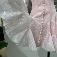 Vestido Mini de Manga Larga Abullonada con Encaje en la Cintura, Estilo Francés Sexy para Mujer, Nuevo Modelo de Verano 2026
