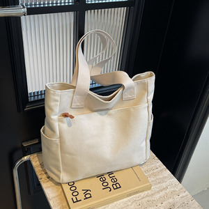 Bolsas de Lona Personalizadas con Logotipo Impreso, Bolsa de Compras Reutilizable de Lona con Diseño de Playa - Product Image 1