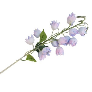 ดอกลิลลี่ออฟเดอะแวลลีย์ประดิษฐ์จากผ้าไหม ช่อดอกไม้สำหรับงานแต่งงาน ตกแต่งบ้าน ทำด้วยมือ - Product Image 5