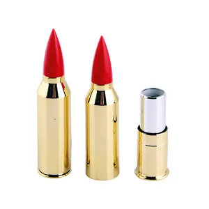 FUDUI factory direct sales High quality gold individuation irregular now metallized fashion customize empty bullet lipstick tube