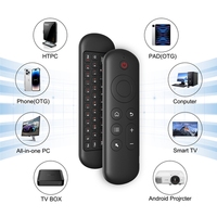 M5 7 colores retroiluminado control remoto inalámbrico Air mouse control remoto recargable con teclado para Android TV Box usando
